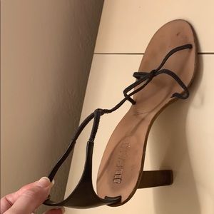 Made in Italy Heels with back open toe sandals